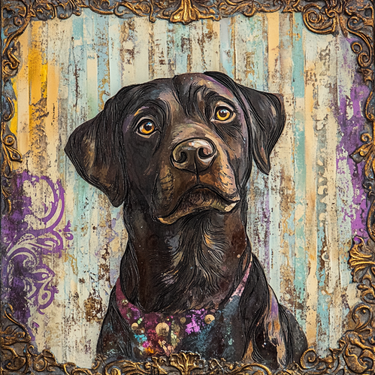 Lab Sign, Dog Sign, DCO-13537, Sign For Wreath, 10x10